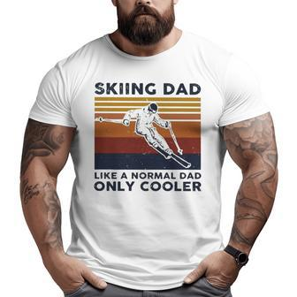Awesome Skiing Dad Like A Normal Dad Only Cooler Vintage Big and Tall Men T-shirt | Mazezy UK