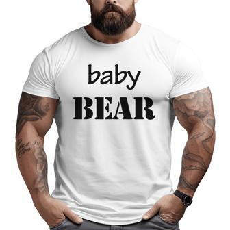 Baby Papa Bear Duo Father Son T Big and Tall Men T-shirt | Mazezy