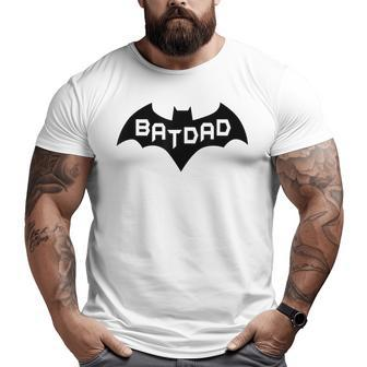 Batdad Super Bat Dad Hero Man Granpa Prank Humor Joke Big and Tall Men T-shirt | Mazezy
