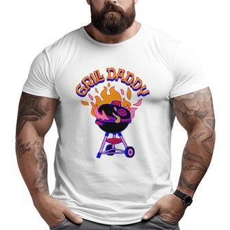 Bbq Grill Daddy Father's Day Big and Tall Men T-shirt | Mazezy