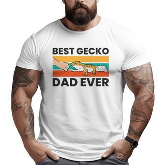 Best Gecko Dad Ever Lizard Leopard Gecko Big and Tall Men T-shirt | Mazezy