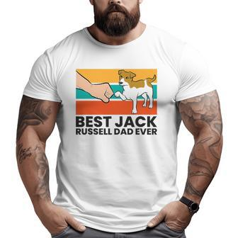 Best Jack Russell Dad Ever Father Of Jack Russell Terrier Big and Tall Men T-shirt | Mazezy