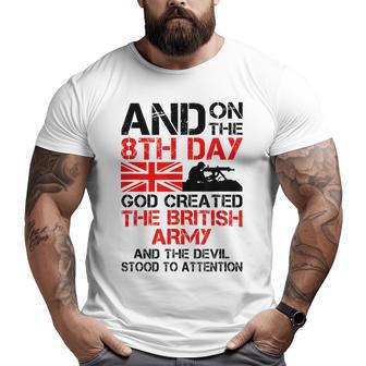 The British Army Veteran Army Big and Tall Men T-shirt | Mazezy