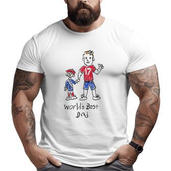 Buffalo World's Best Dad Big and Tall Men T-shirt | Mazezy