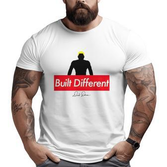 Built Different Men’S Workout Fitness Big and Tall Men T-shirt | Mazezy
