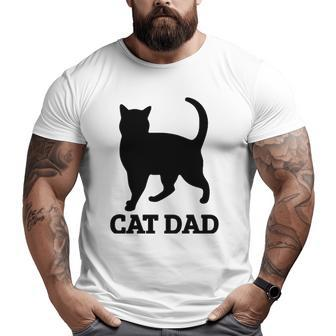 Cat Dad Mens Cat Tee Big and Tall Men T-shirt | Mazezy