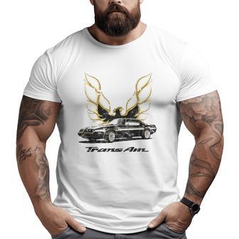 Classic Old School Muscle Car Classic Vintage American Car Big and Tall Men T-shirt | Mazezy