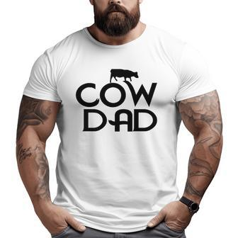 Cow Lover Father's Day Cow Dad Big and Tall Men T-shirt | Mazezy