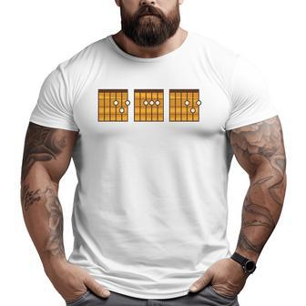 Dad Guitar Music Lover Big and Tall Men T-shirt | Mazezy