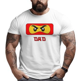 Dad Ninja Face Family Big and Tall Men T-shirt | Mazezy