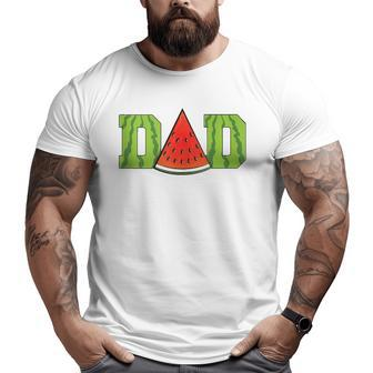 Dad Watermelon Melon Summer Fruit Lover Big and Tall Men T-shirt | Mazezy UK