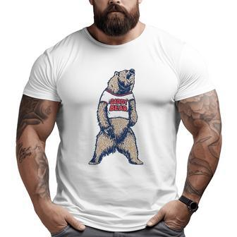 Daddy Bear Roaring Grizzly Father's Day Protective Dad Big and Tall Men T-shirt | Mazezy