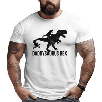 Daddysaurus Rex 2 Kids Daddy Dinosaur Big and Tall Men T-shirt | Mazezy AU