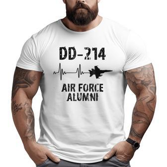 Dd214 Air Force Alumni Usaf Veteran T Big and Tall Men T-shirt | Mazezy