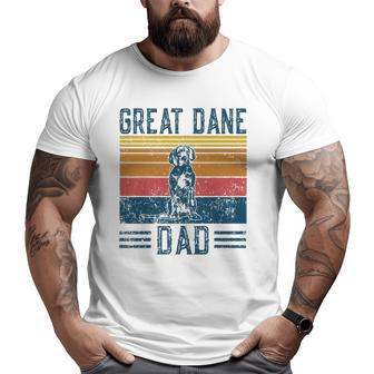 Dog Dad Vintage Great Dane Dad Big and Tall Men T-shirt | Mazezy