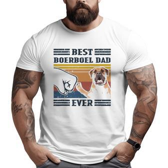 Dog Vintage Best Boerboel Dad Ever Father's Day Big and Tall Men T-shirt | Mazezy