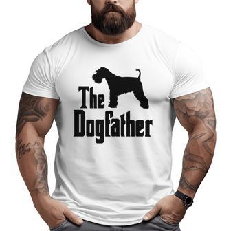 The Dogfather Miniature Schnauzer Dog Idea Classic Big and Tall Men T-shirt | Mazezy