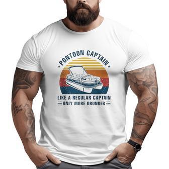 Drunk Captain Grandpa Dad Big and Tall Men T-shirt | Mazezy DE