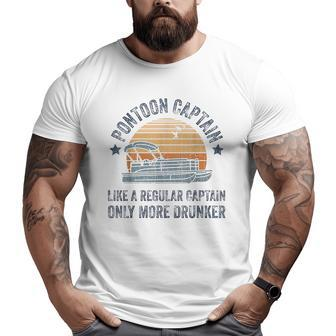 Drunk Captain Grandpa Dad Big and Tall Men T-shirt | Mazezy