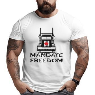 Freedom Convoy 2022 Mandate Freedom Trucker Tank Top Big and Tall Men T-shirt | Mazezy