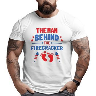 4Th Of July The Man Behind The Firecracker Daddy Big and Tall Men T-shirt | Mazezy UK