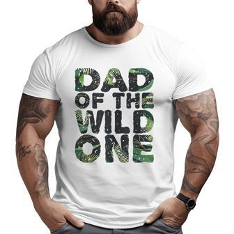 Matching Family Jungle Dad Of The Wild One Big and Tall Men T-shirt | Mazezy