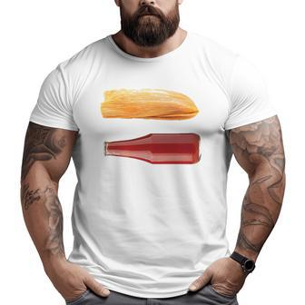 Tamales And Ketchupfor Dad On Father's Day Big and Tall Men T-shirt | Mazezy