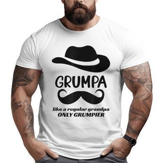 Grumpa Grumpy Old Grandpa Best Grandfather Big and Tall Men T-shirt | Mazezy