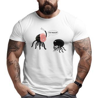 Halloween At The Spider Family Dad Joke Scary Costume Big and Tall Men T-shirt | Mazezy