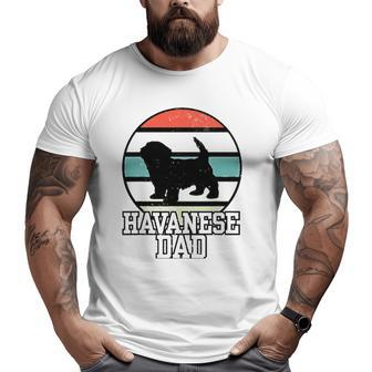 Havanese Dad I Retro Havanese Big and Tall Men T-shirt | Mazezy