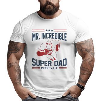 The Incredibles Mr Super Dad Metroville Big and Tall Men T-shirt | Mazezy