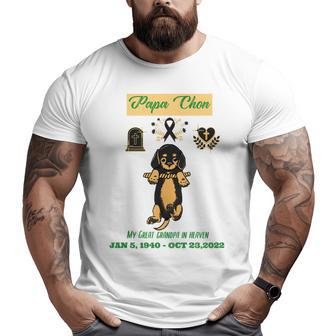 Kids My Great Grandpa In Heaven Cute Puppy Big and Tall Men T-shirt | Mazezy