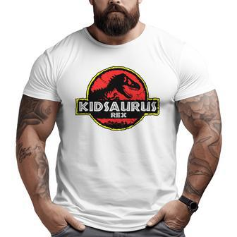 Kids Kidsaurusdadasaurus Dinosaur Rex Father Day For Dad Big and Tall Men T-shirt | Mazezy