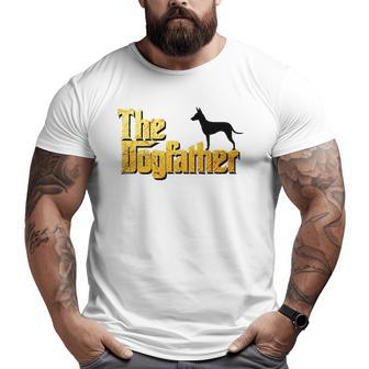 Manchester Terrier The Dogfather Big and Tall Men T-shirt | Mazezy