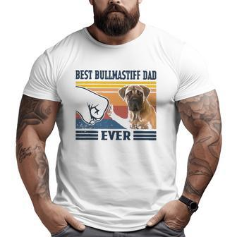 Mens Best Bullmastiff Dad Ever Dog Lover Father's Day Big and Tall Men T-shirt | Mazezy