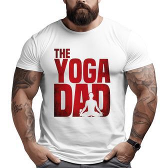 Mens Yoga Dad Meditation Namaste Father's Day Big and Tall Men T-shirt | Mazezy