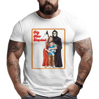 My New Stepdad Ironic S Ironic Meme Big and Tall Men T-shirt | Mazezy