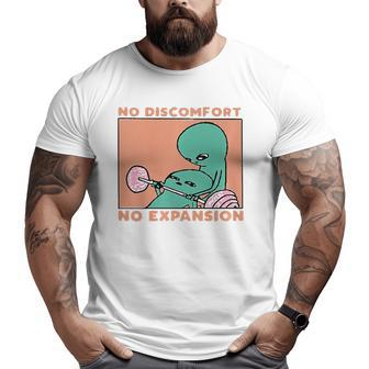 No Discomfort No Expansion Training Big and Tall Men T-shirt | Mazezy