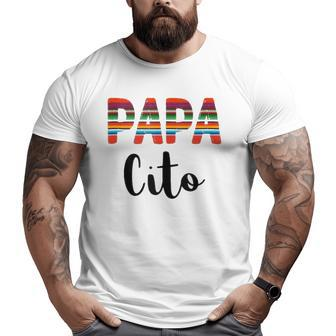 Papacito Dad Mexican Gender Reveal Cinco De Mayo Fiesta Big and Tall Men T-shirt | Mazezy UK