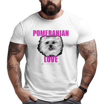 Pomeranian Dog Love Dog Owner Big and Tall Men T-shirt | Mazezy CA