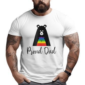 Proud Dad Gay Pride Gay Pride And Father Love Big and Tall Men T-shirt | Mazezy