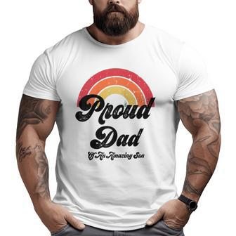 Proud Dad Of A Gay Son Lgbtq Ally Free Dad Hugs Bi Big and Tall Men T-shirt | Mazezy UK