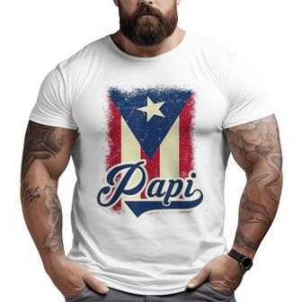 Puerto Rican Flag Papi Puerto Rico Dad Father Day Big and Tall Men T-shirt | Mazezy UK