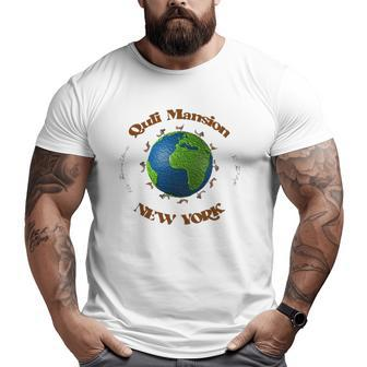 Quli Mansion Dog World New York Big and Tall Men T-shirt | Mazezy