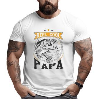 Reel Cool Papa Father's Day Idea Men Big and Tall Men T-shirt | Mazezy