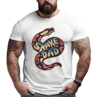 Snake Dad Cute Reptile Big and Tall Men T-shirt | Mazezy