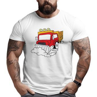 Snowplow Truck Snow Plough Digger Toddler Big and Tall Men T-shirt | Mazezy