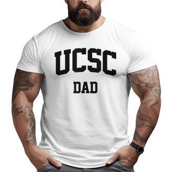 Ucsc Dad Arch Vintage College Athletic Sports Big and Tall Men T-shirt | Mazezy