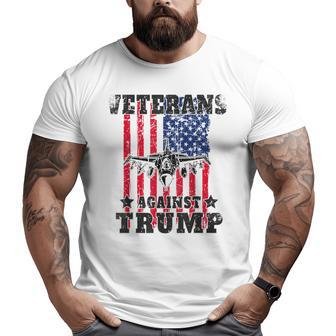 Veterans Against Trump Anti Trump Jet Flag Military Big and Tall Men T-shirt | Mazezy CA