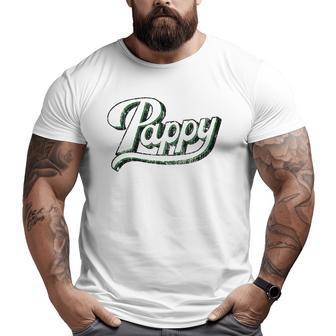 Vintage Pappy Father's Day For Grandpa From Grandkids Big and Tall Men T-shirt | Mazezy